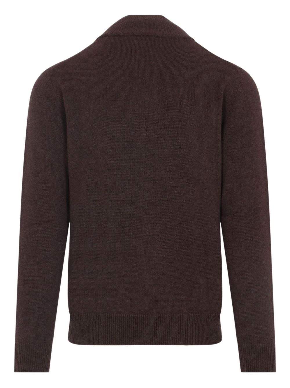 high-neck buttoned cardigan - 2