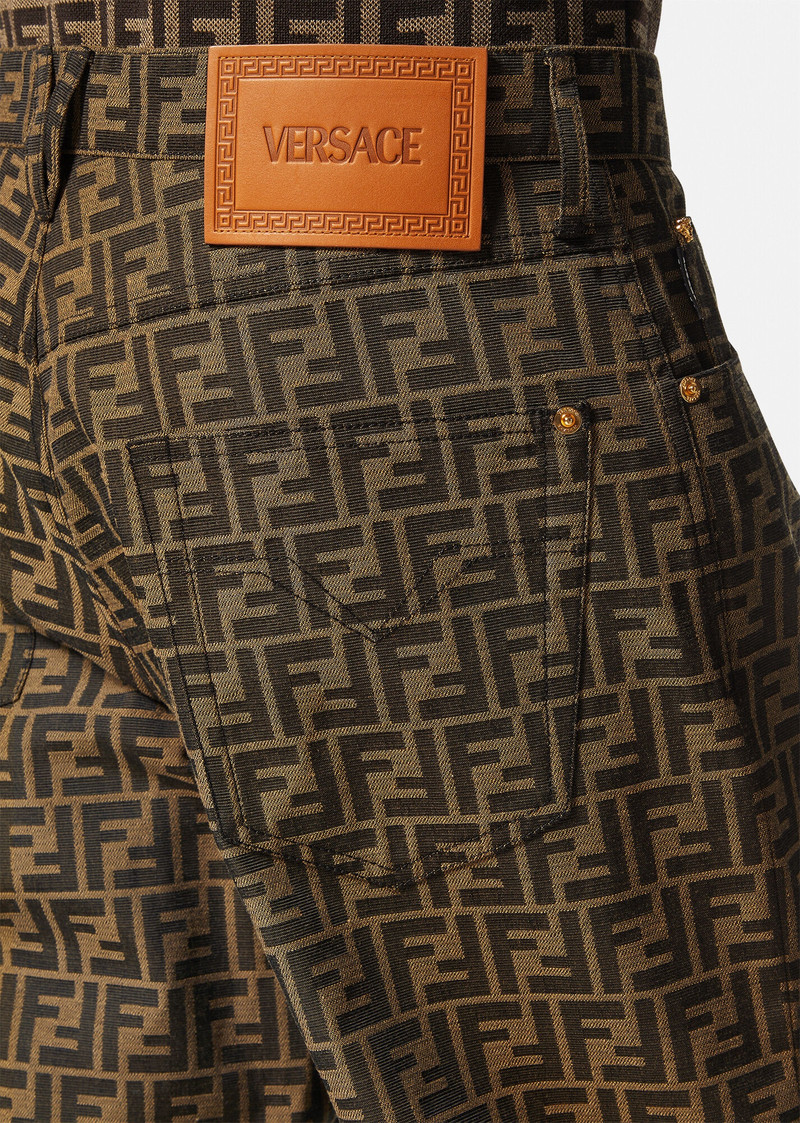 Fendace FF Flared Jacquard Pants 5