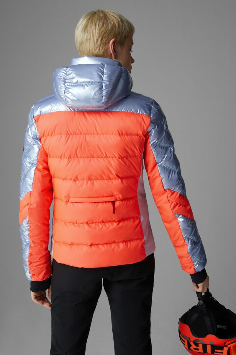 Farina Ski jacket in Ice blue/Orange 3
