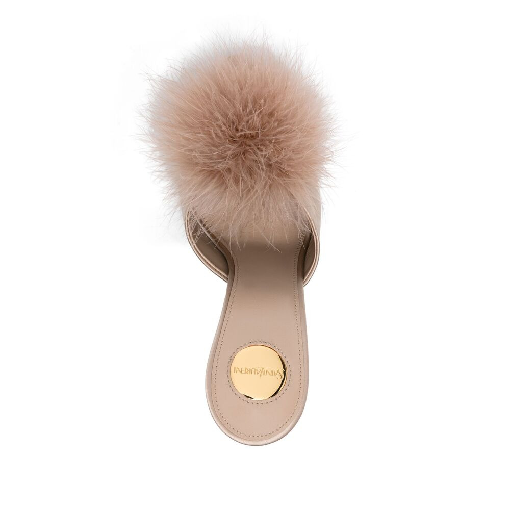 Saint Laurent Neutrals Mules Women - 4