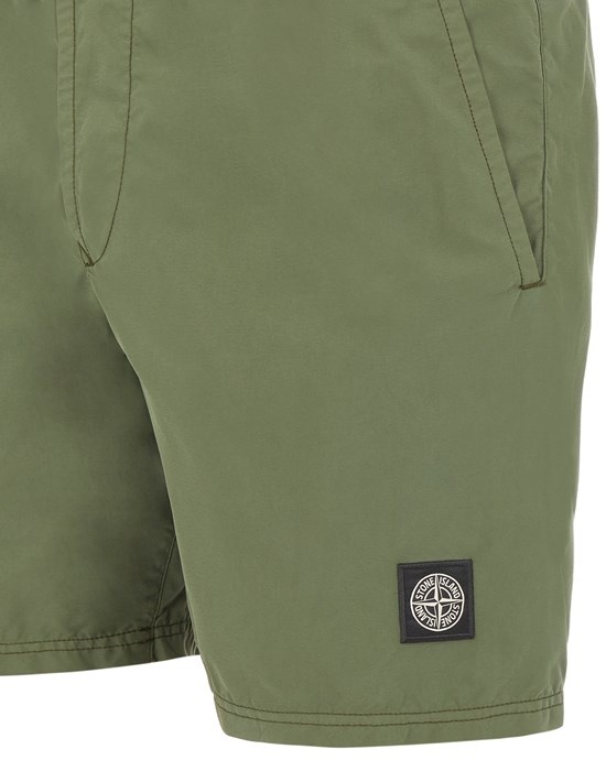 B0946 BRUSHED NYLON_GARMENT DYED OLIVE GREEN - 3