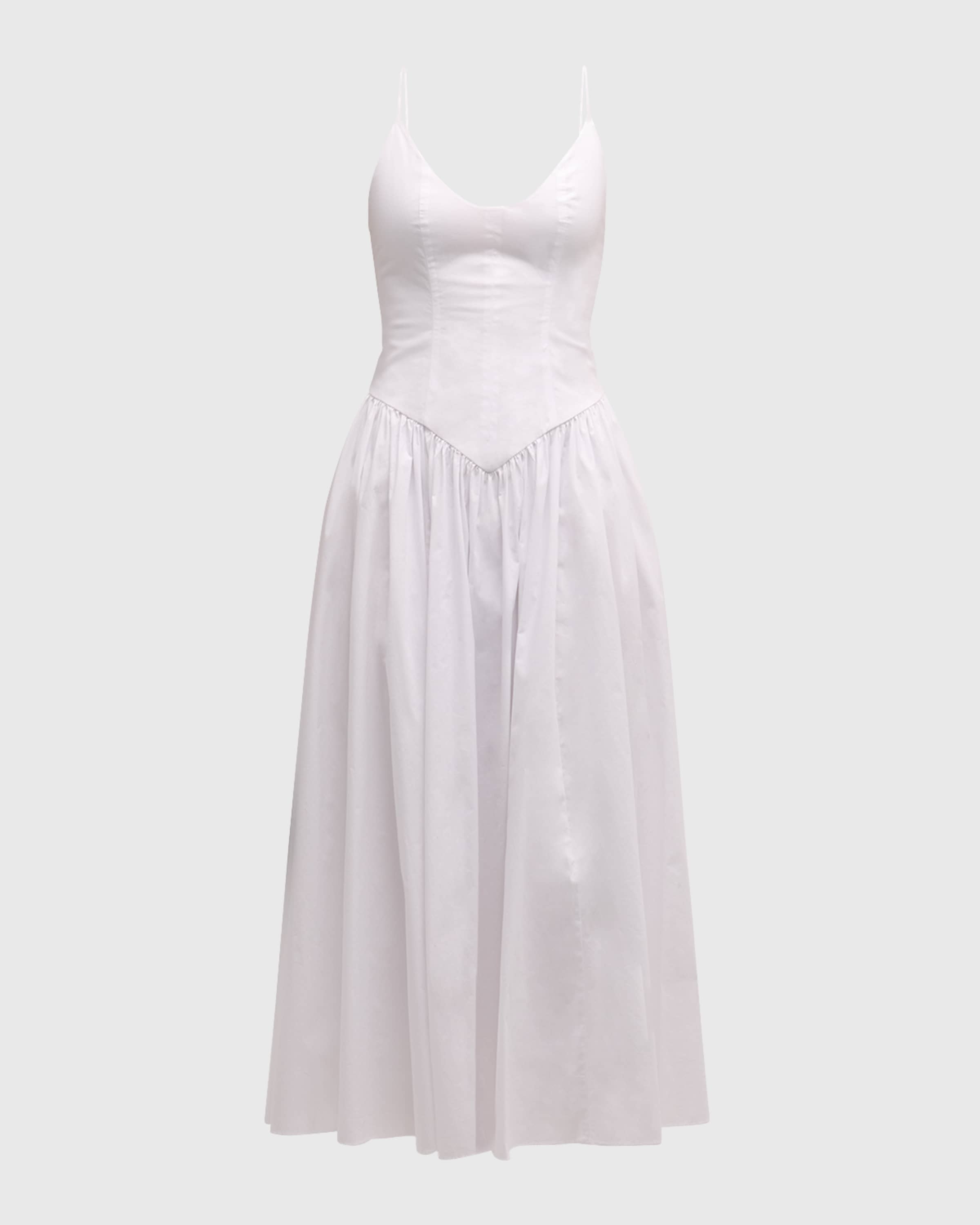 Dena Bustier Cotton Poplin Dress - 1