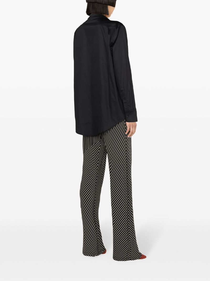 crochet-detail long-sleeve shirt 4