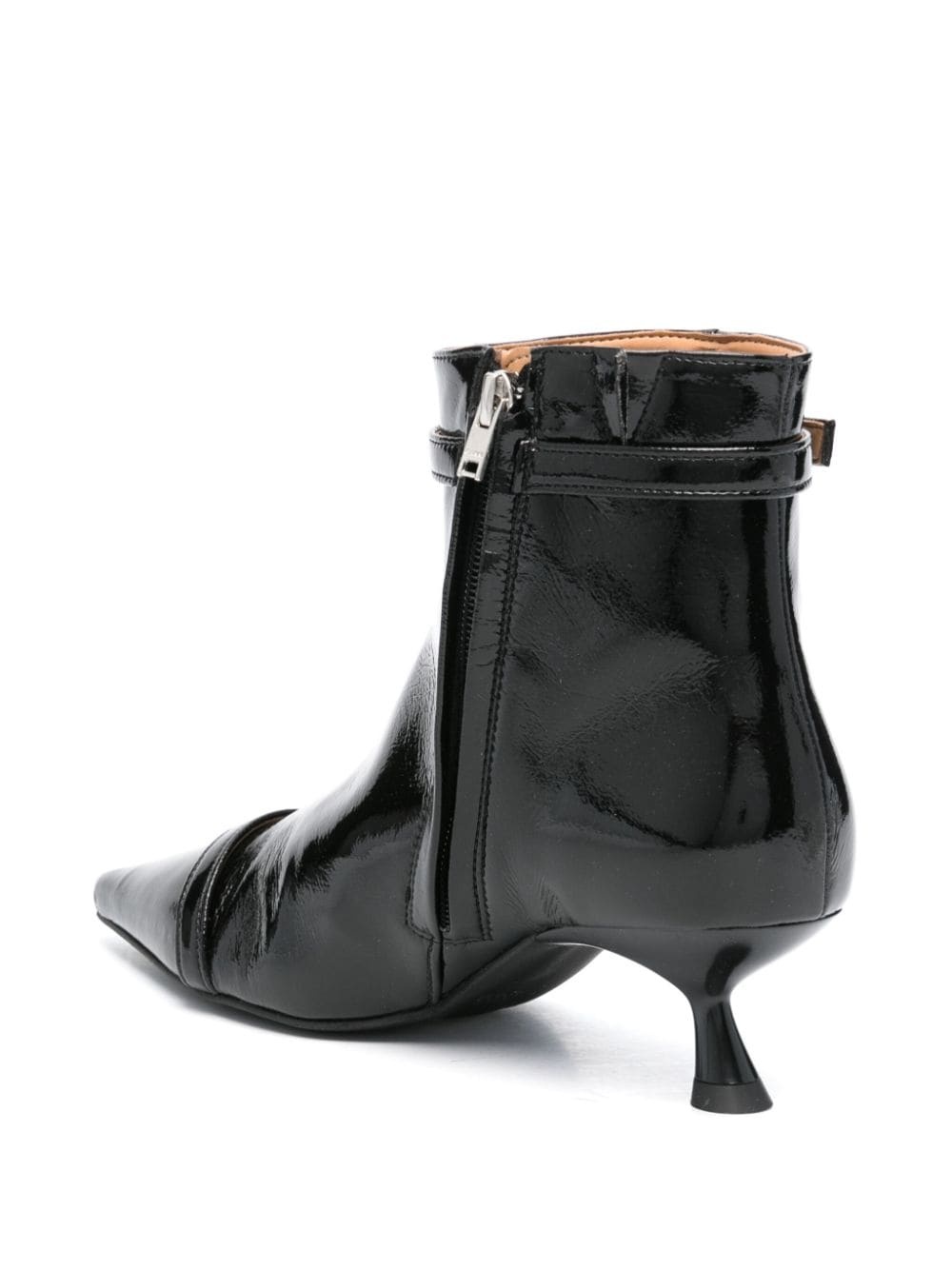 ankle length pointed toe boots - 3