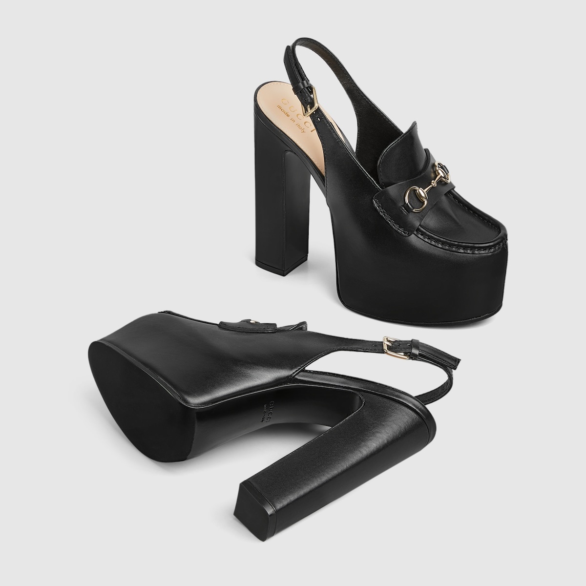 Women's Horsebit platform loafer slingback - 6