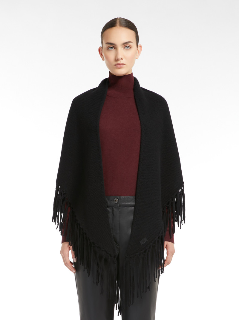 WEEKEND Max Mara TORNADO Triangular wool shawl outlook