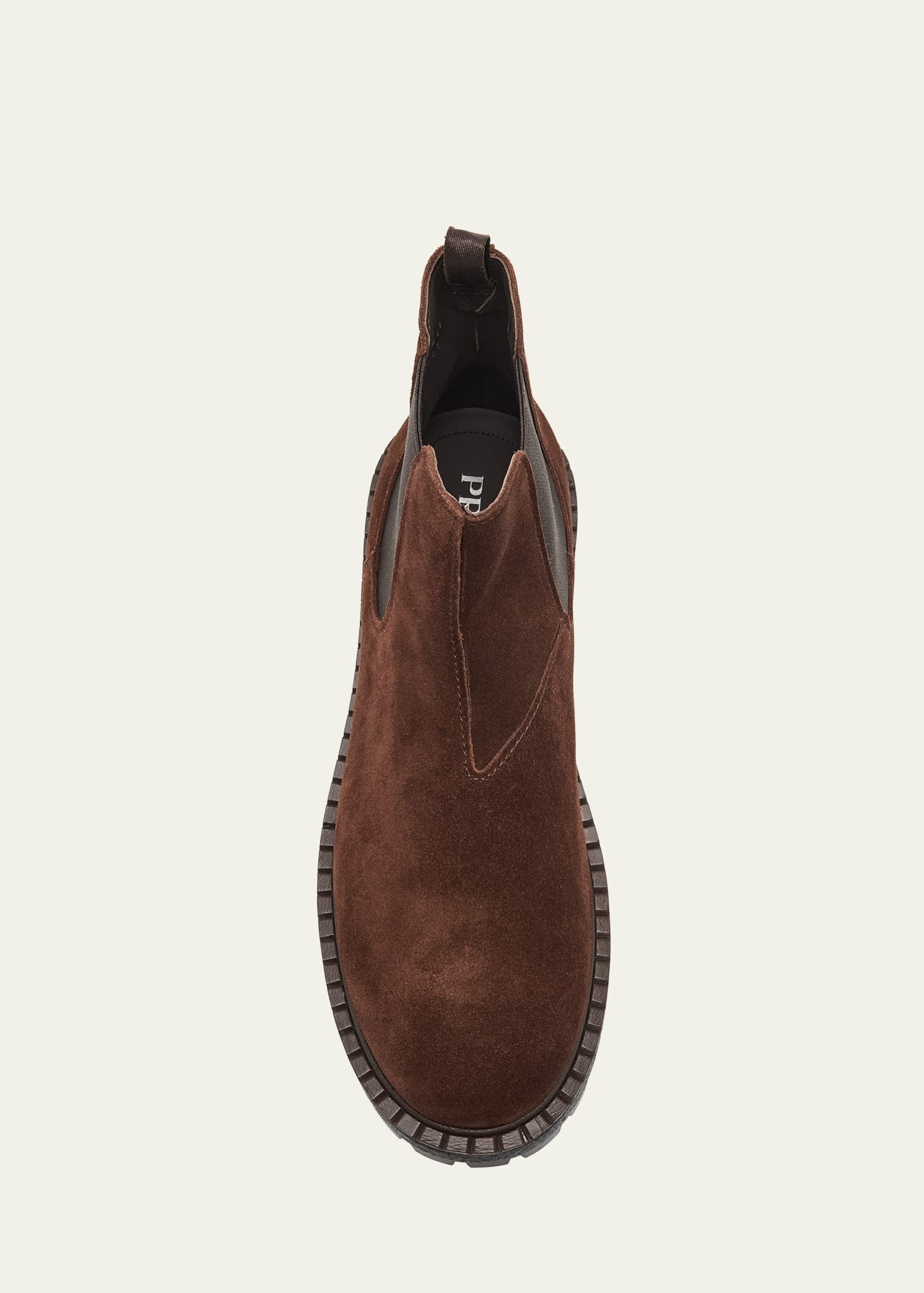 Men's Folder Suede Crepe Lug-Sole Chelsea Boots - 3