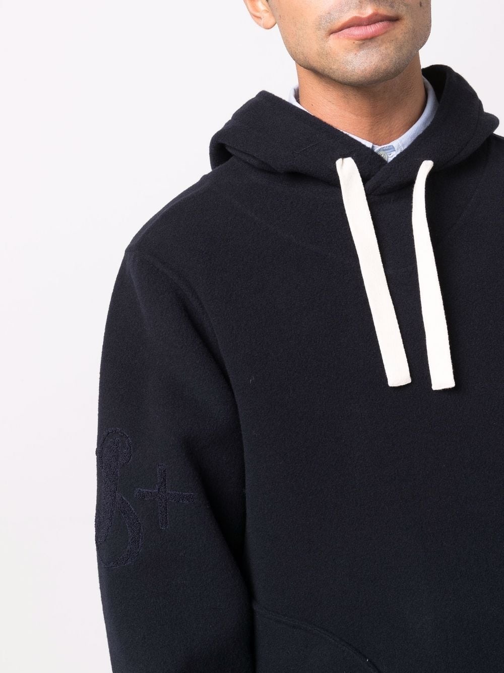 drawstring virgin wool hoodie - 5