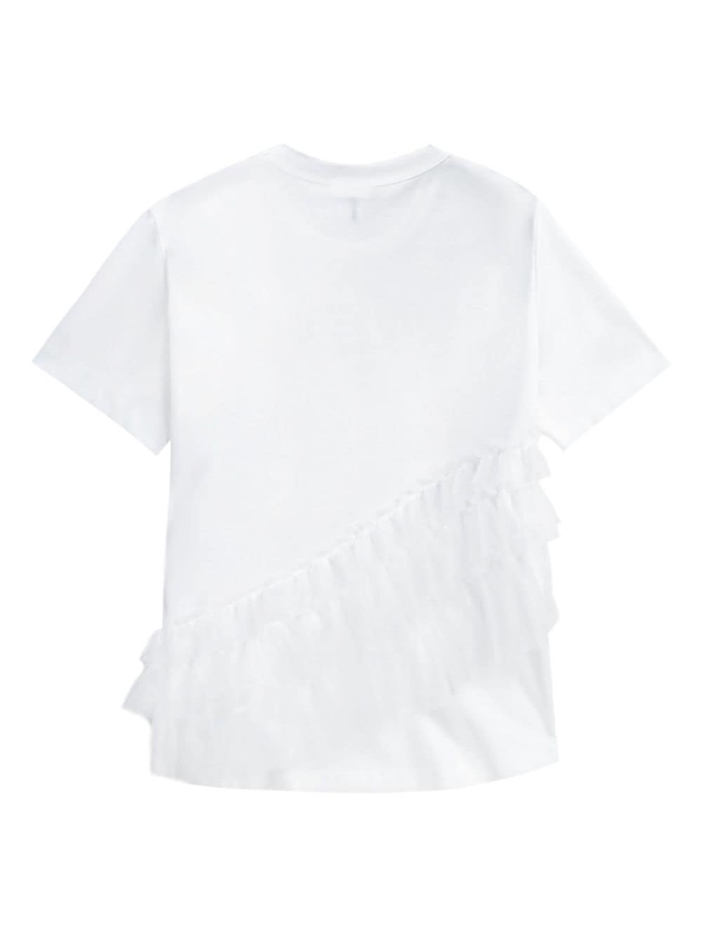 ruffled cotton T-shirt - 6