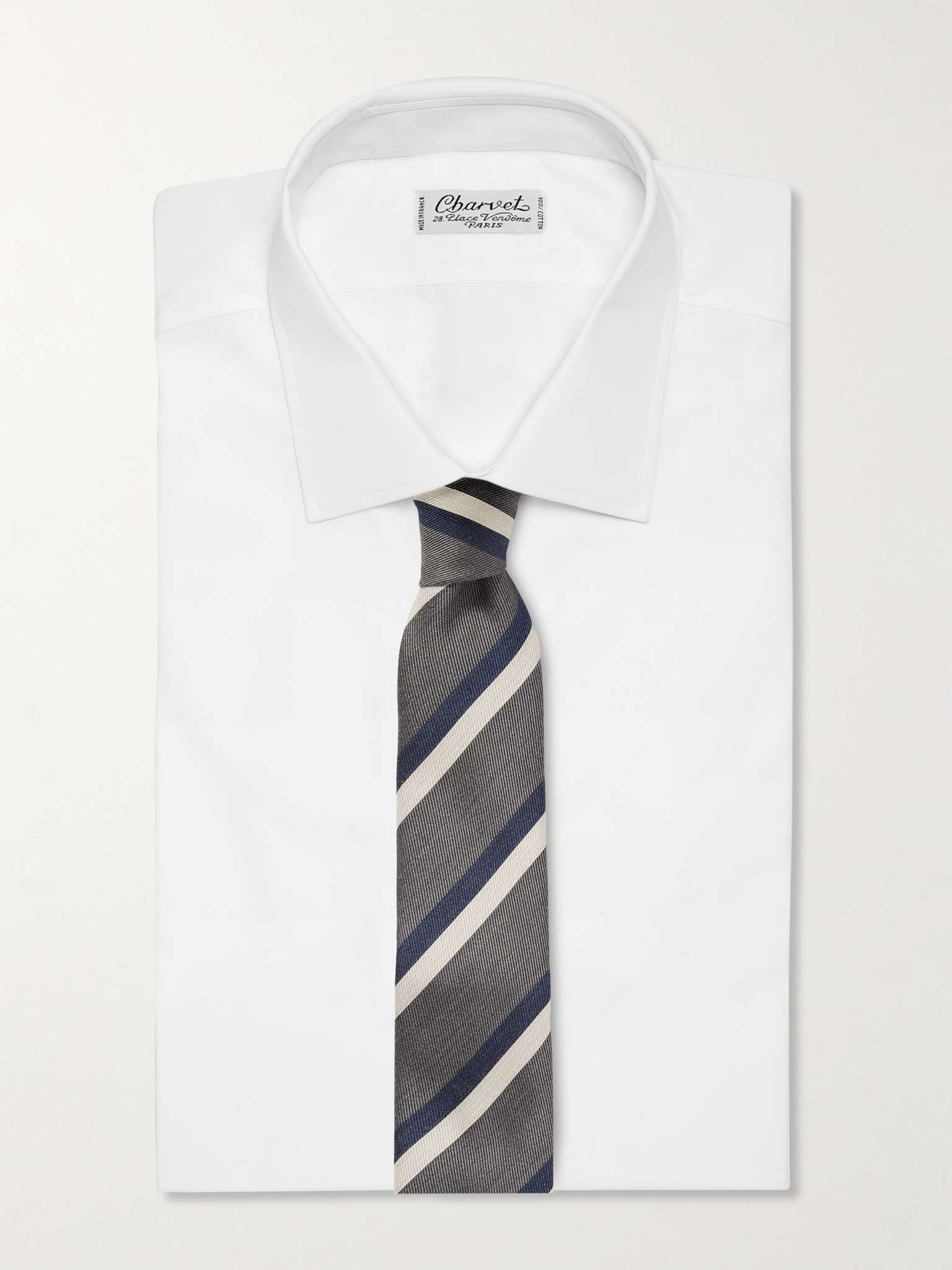8cm Striped Silk-Jacquard Tie - 2