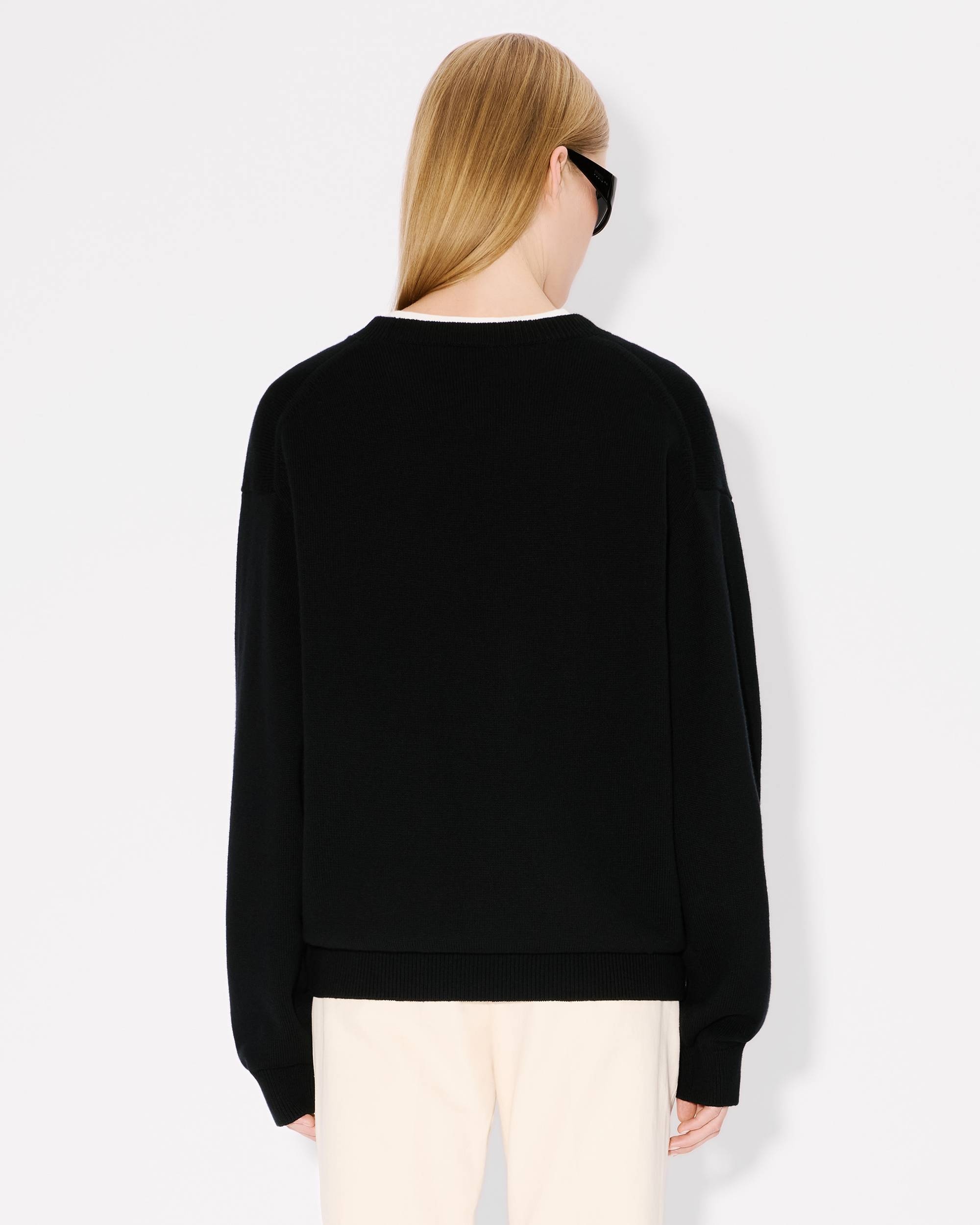 'Lunar New Year' genderless embroidered jumper in wool and cotton - 4