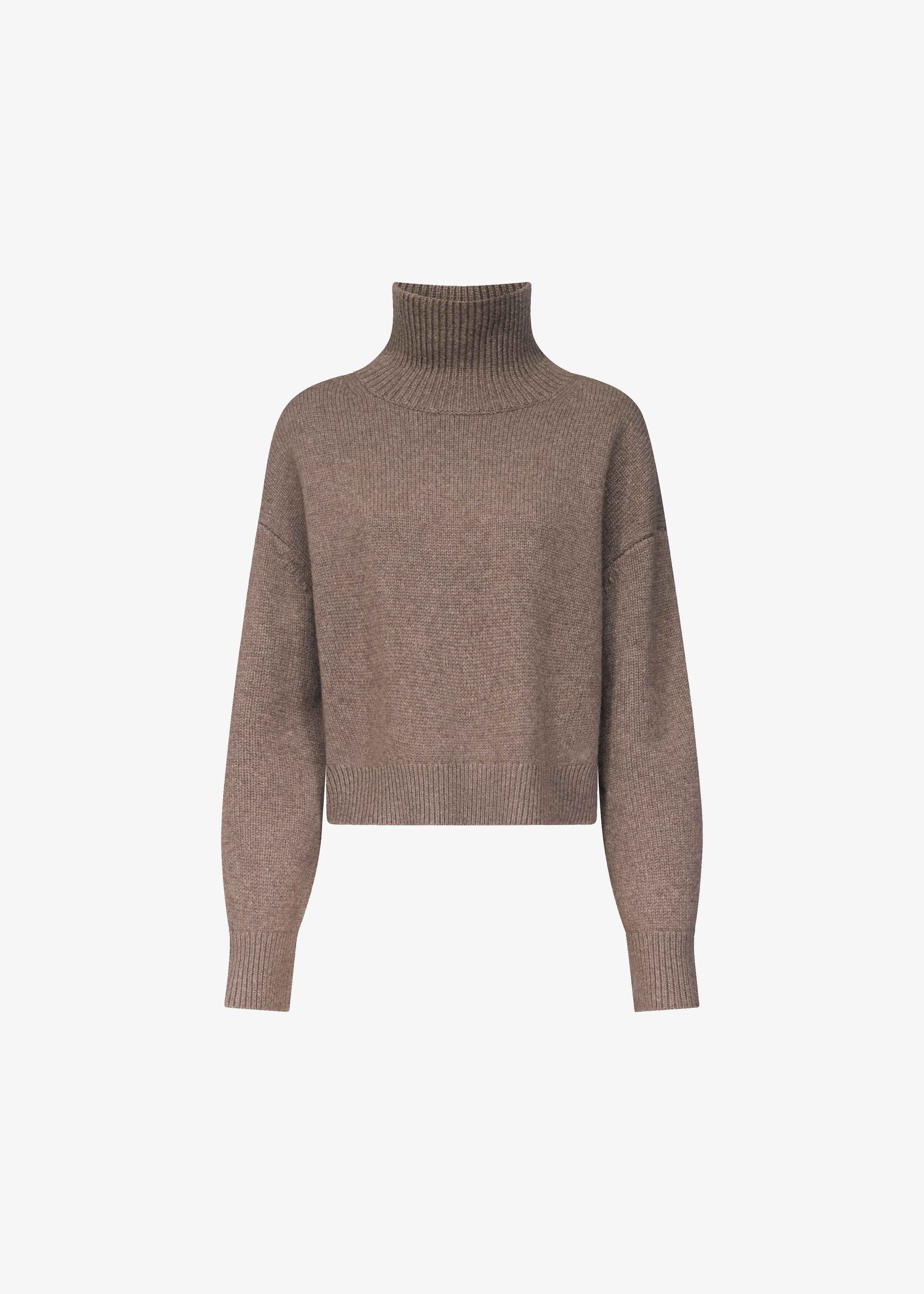 Loulou de Saison Jonah Cashmere Sweater - Nutmeg Melange - 1