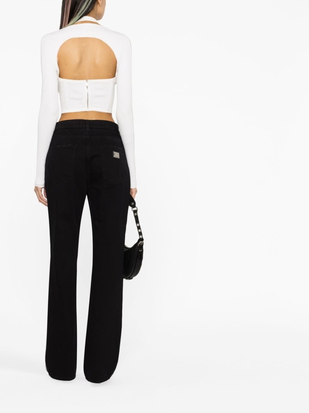 KIM DOLCE&GABBANA high-rise drop-crotch boyfriend jeans - 4
