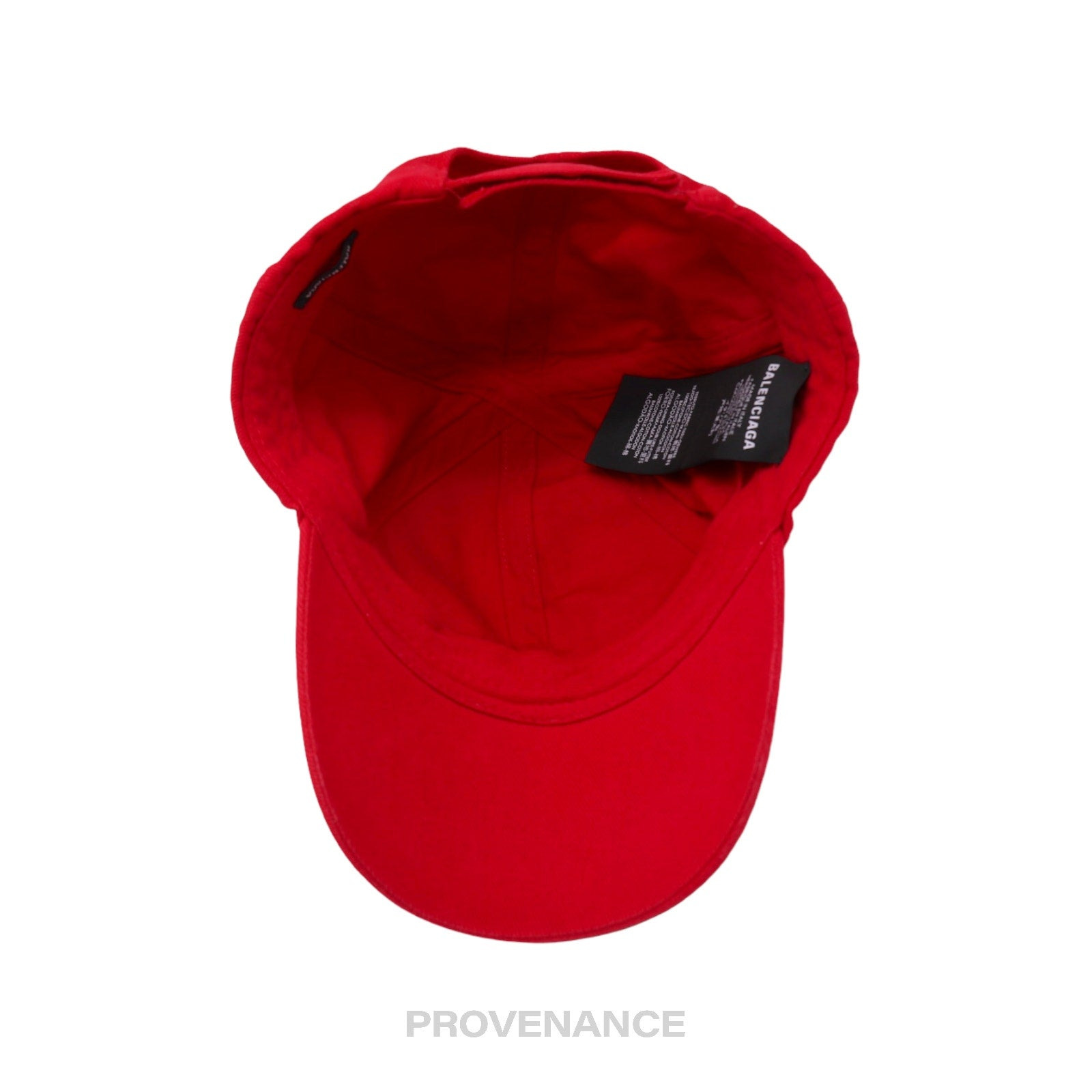 Balenciaga Embroidered Logo Cap - Red - 8