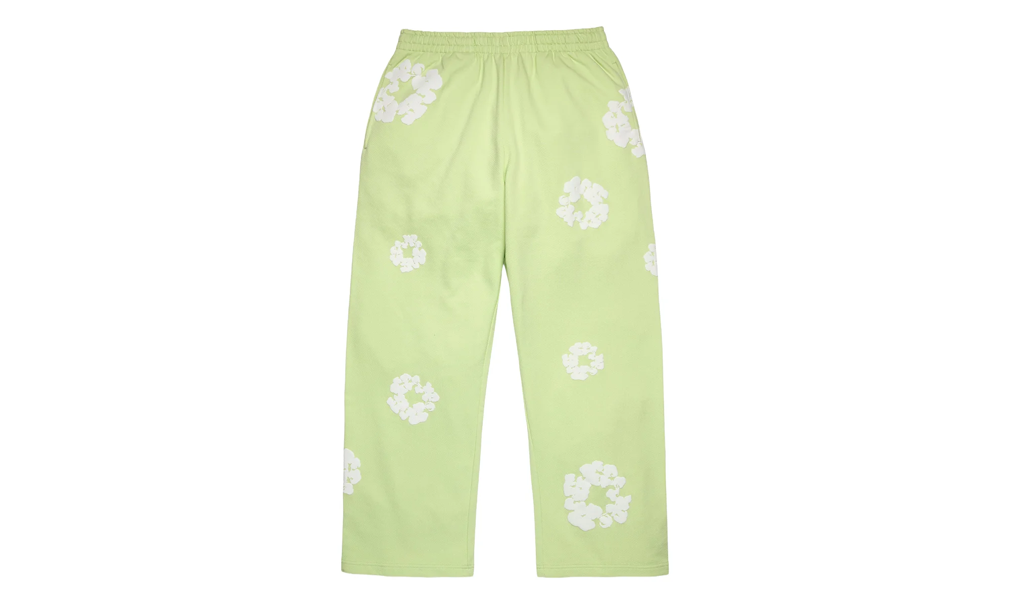 Cotton Wreath Baggy Sweatpants "Mint" DT617 - 1