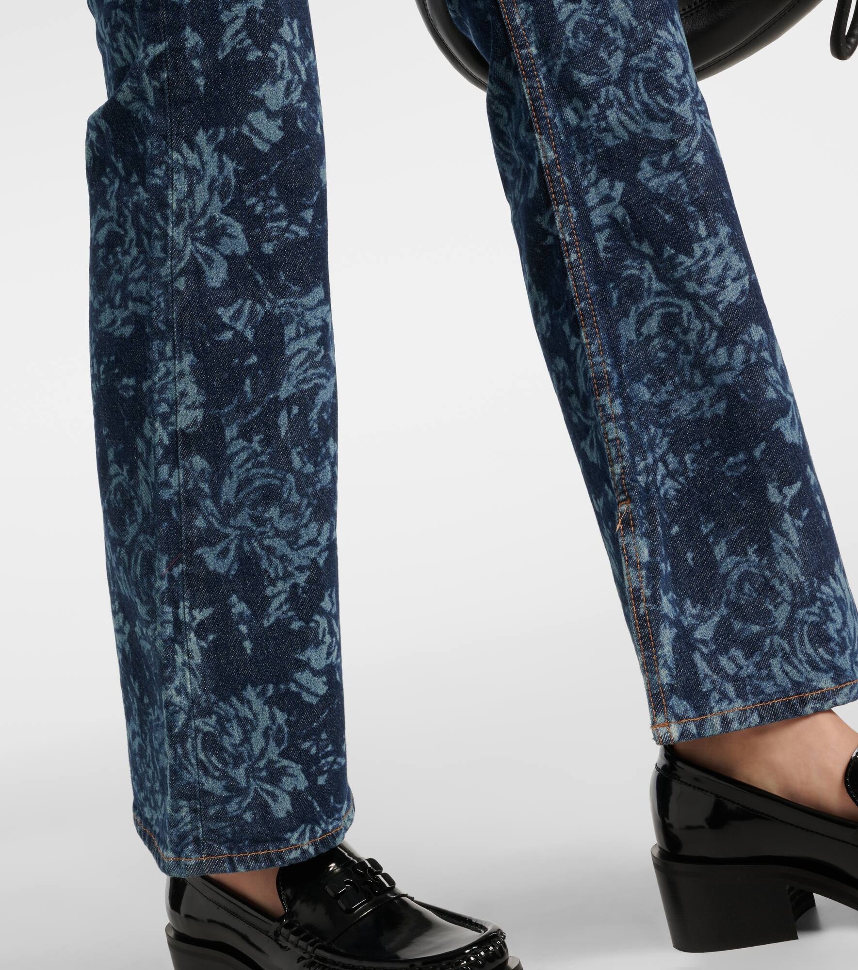 Printed high-rise flared jeans - 5