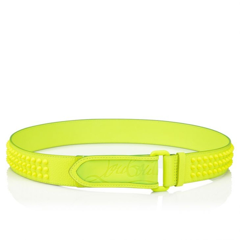 Christian Louboutin Loubi belt Yellow outlook