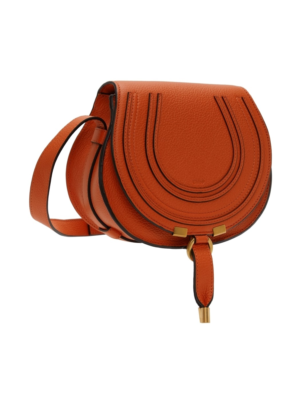 Orange Small Marcie Saddle Bag - 2