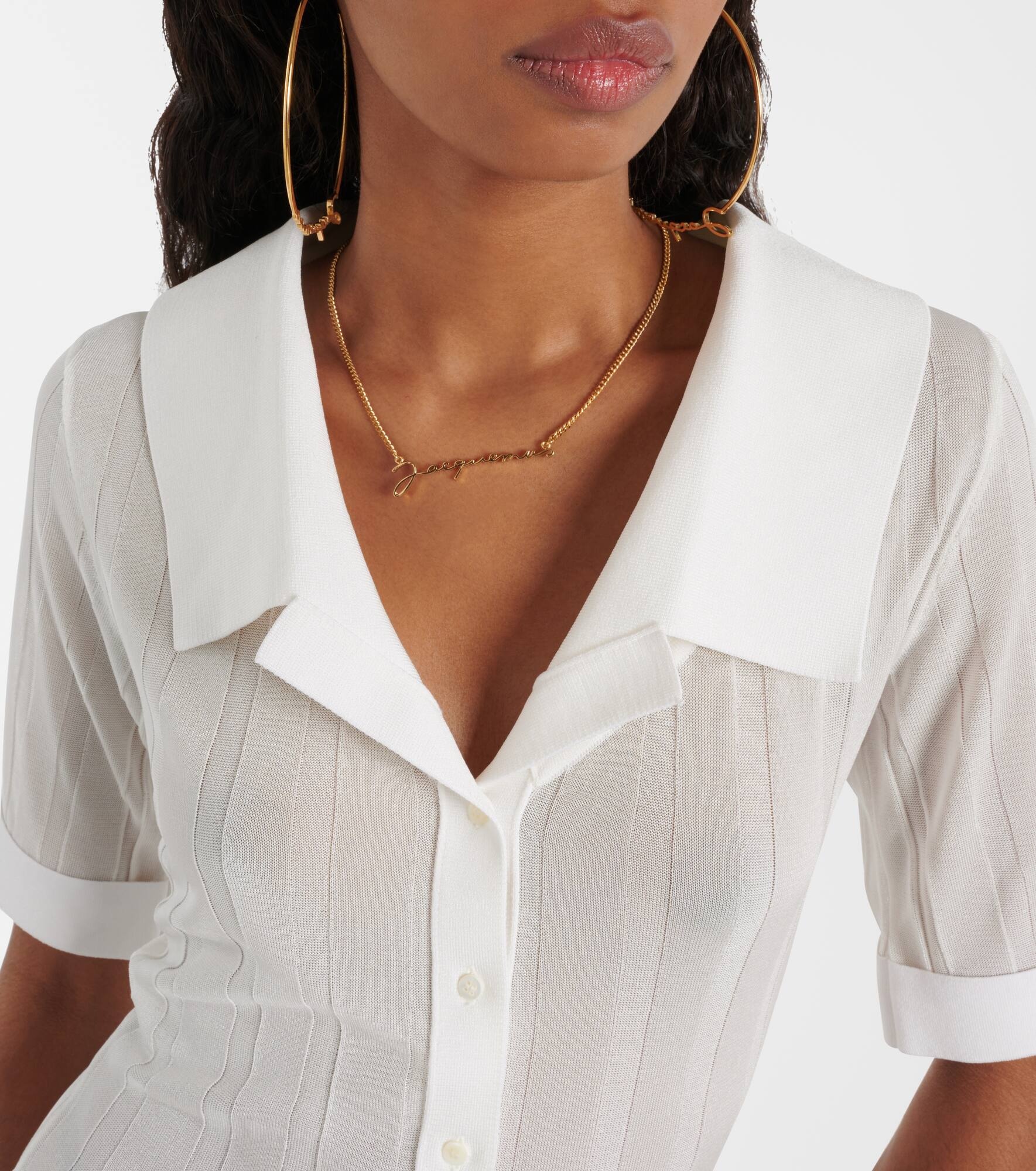 La mini robe Manta jersey shirt dress - 4