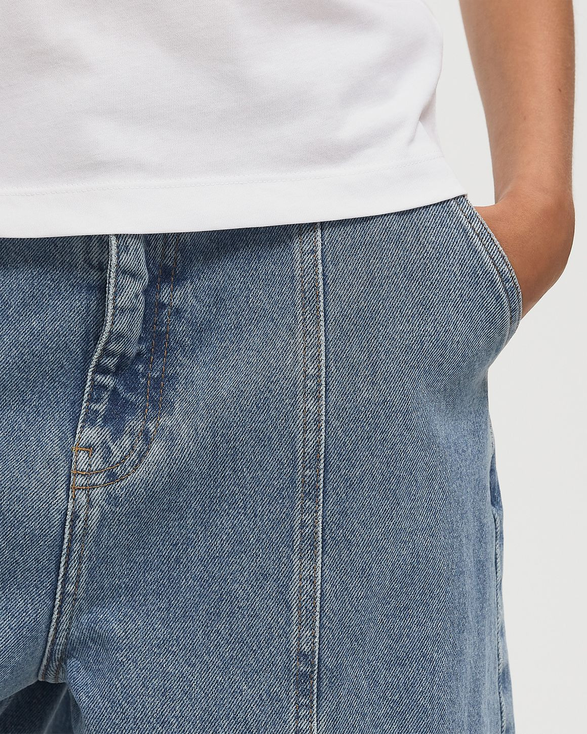 CARGO DENIM PANTS - 4