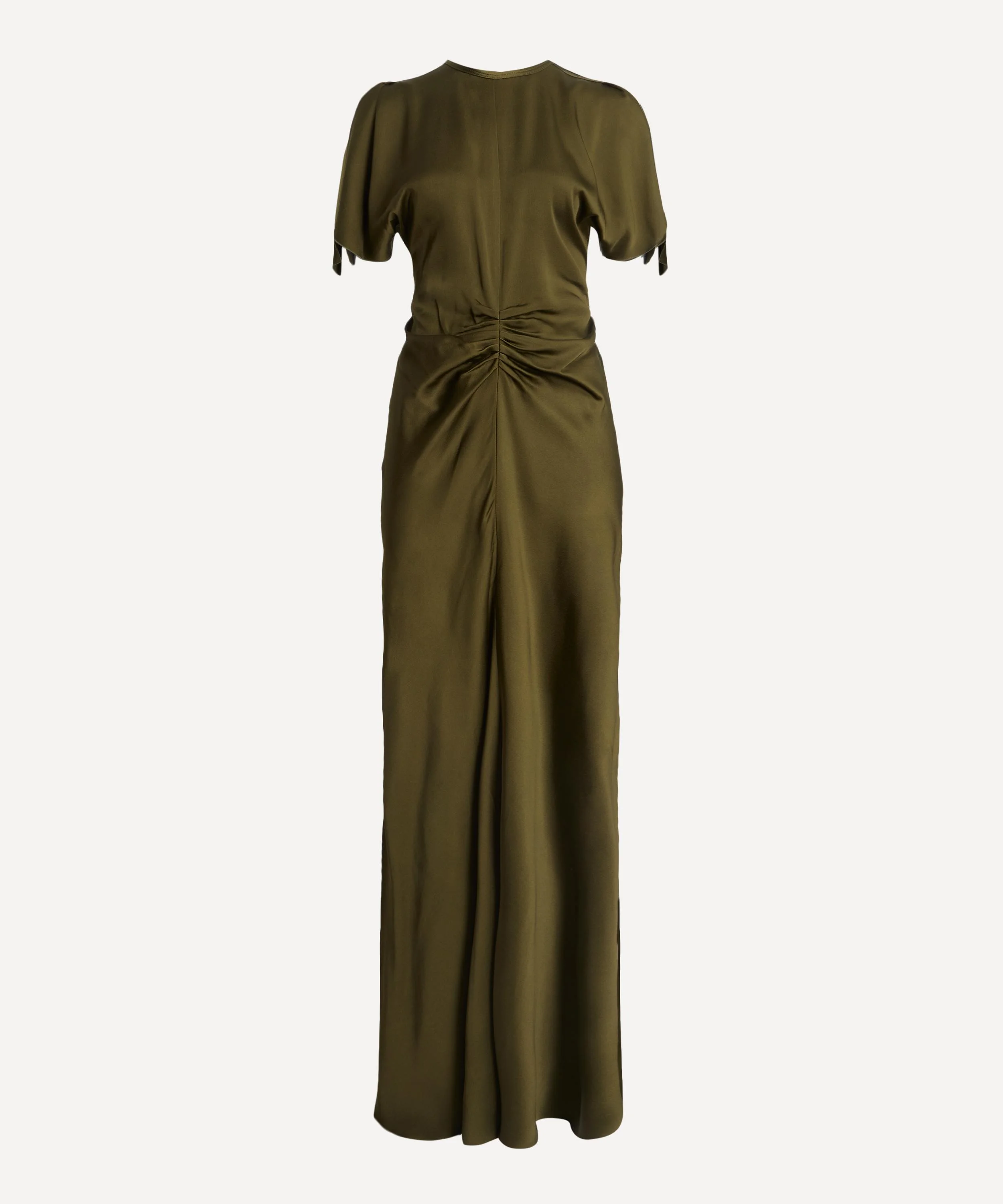 Isabella Green Satin Gown - 1
