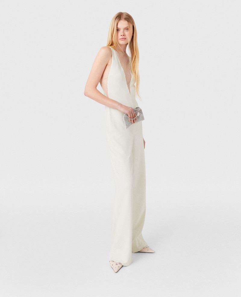 Stella McCartney Crystal Mesh Deep V Jumpsuit outlook