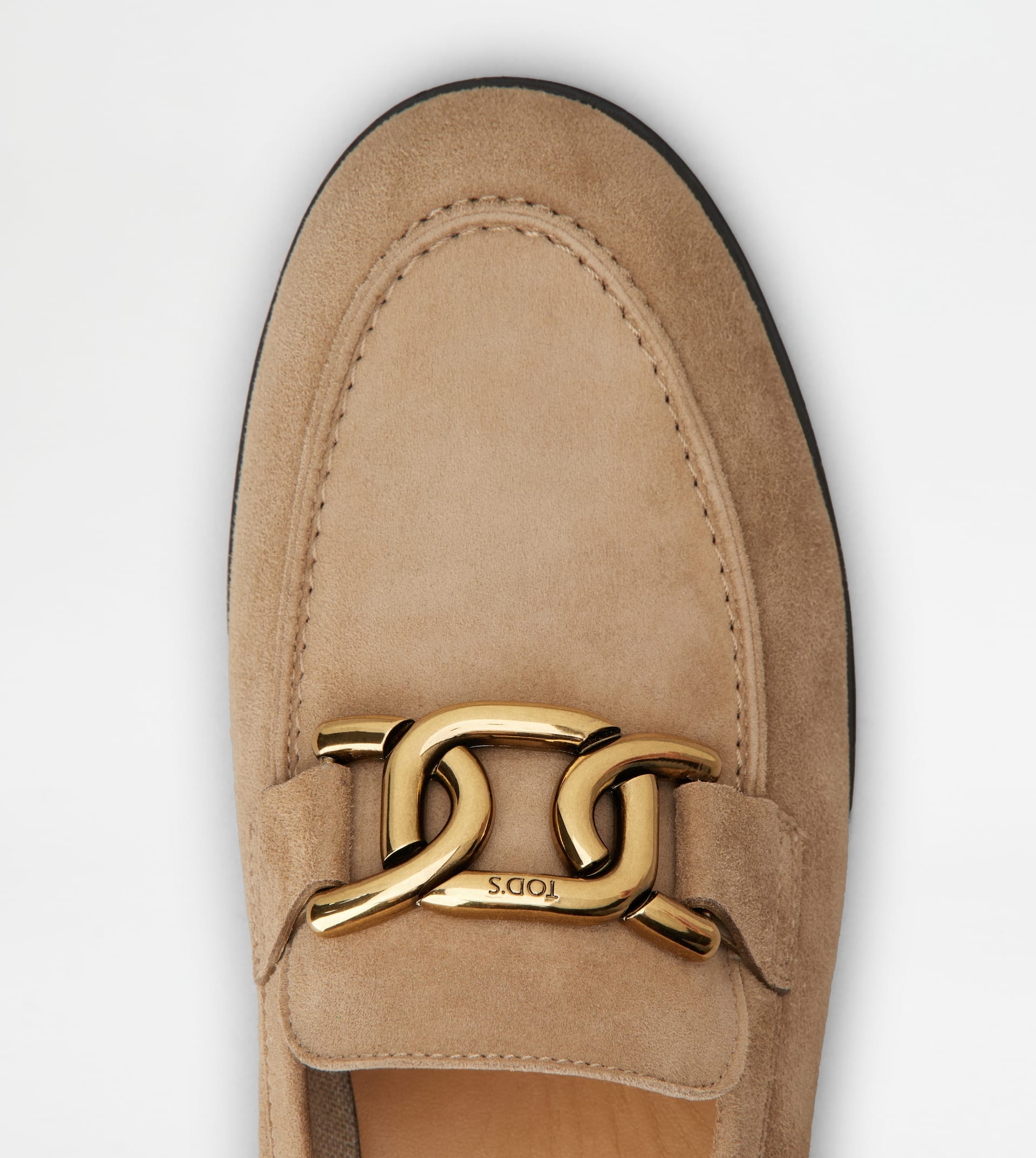 KATE LOAFERS IN SUEDE - BROWN - 4