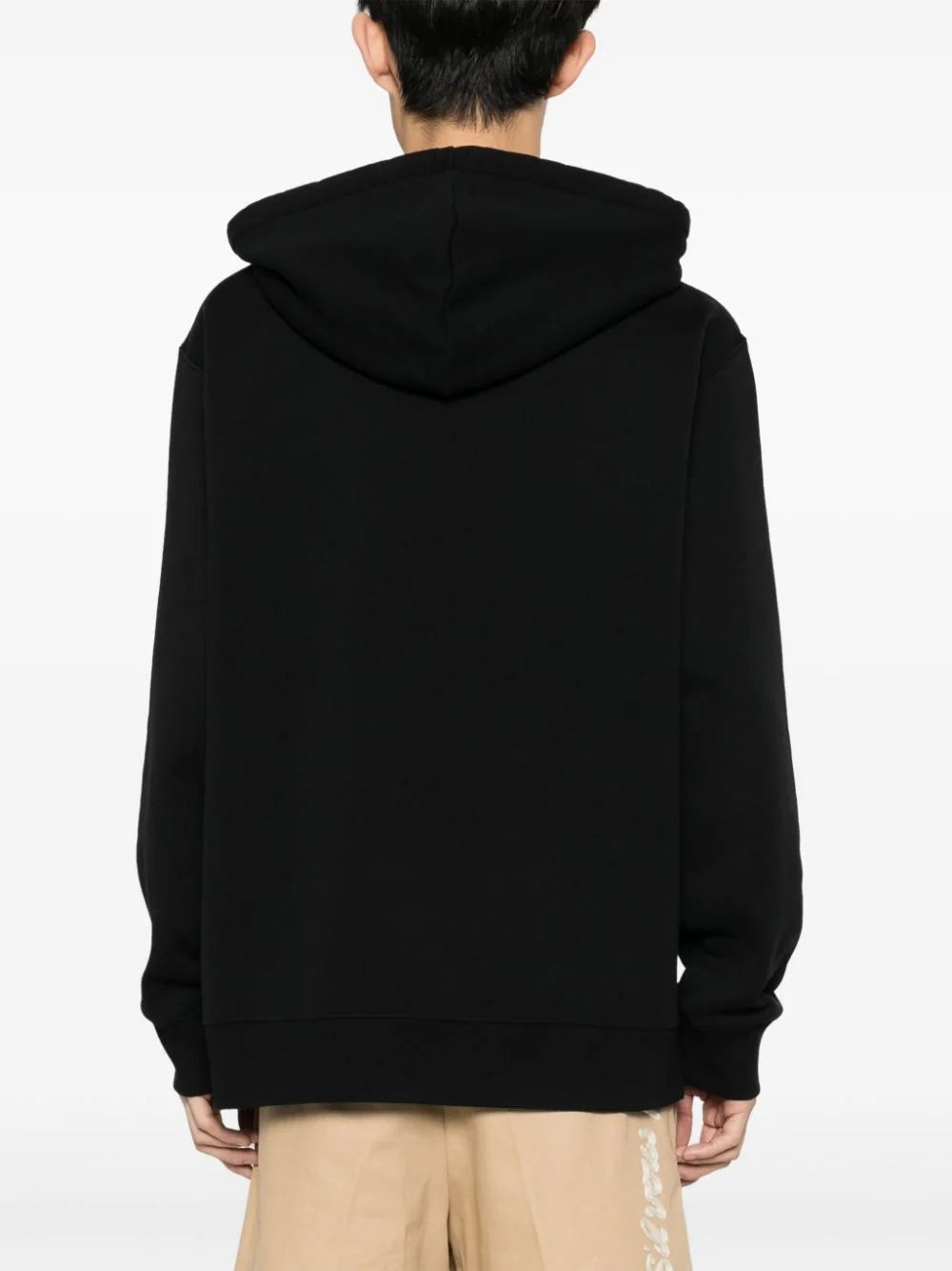 EMBROIDERED-LOGO COTTON HOODIE - 3