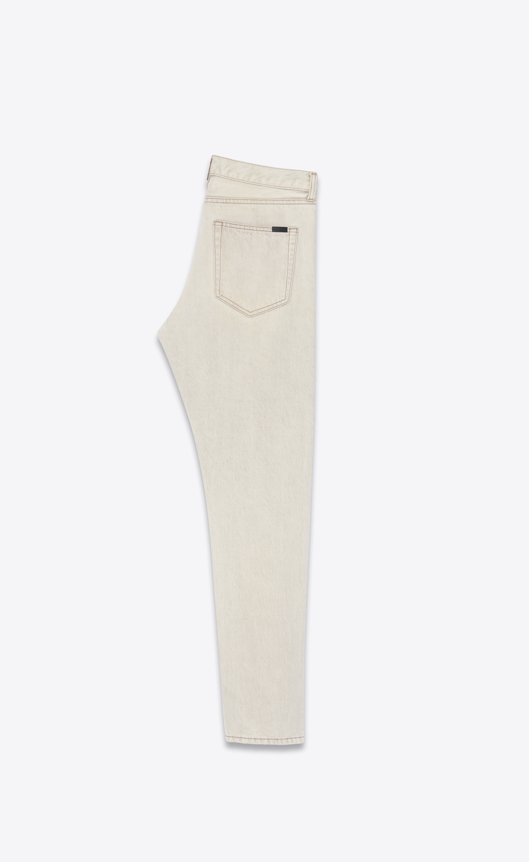 relaxed-fit jeans in grey off-white denim - 3