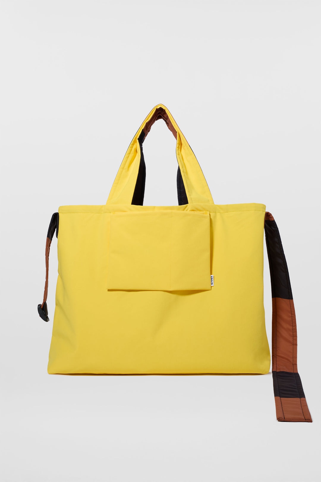EVERYDAY REVERSIBLE BAG / tan brown & black stripes - 3