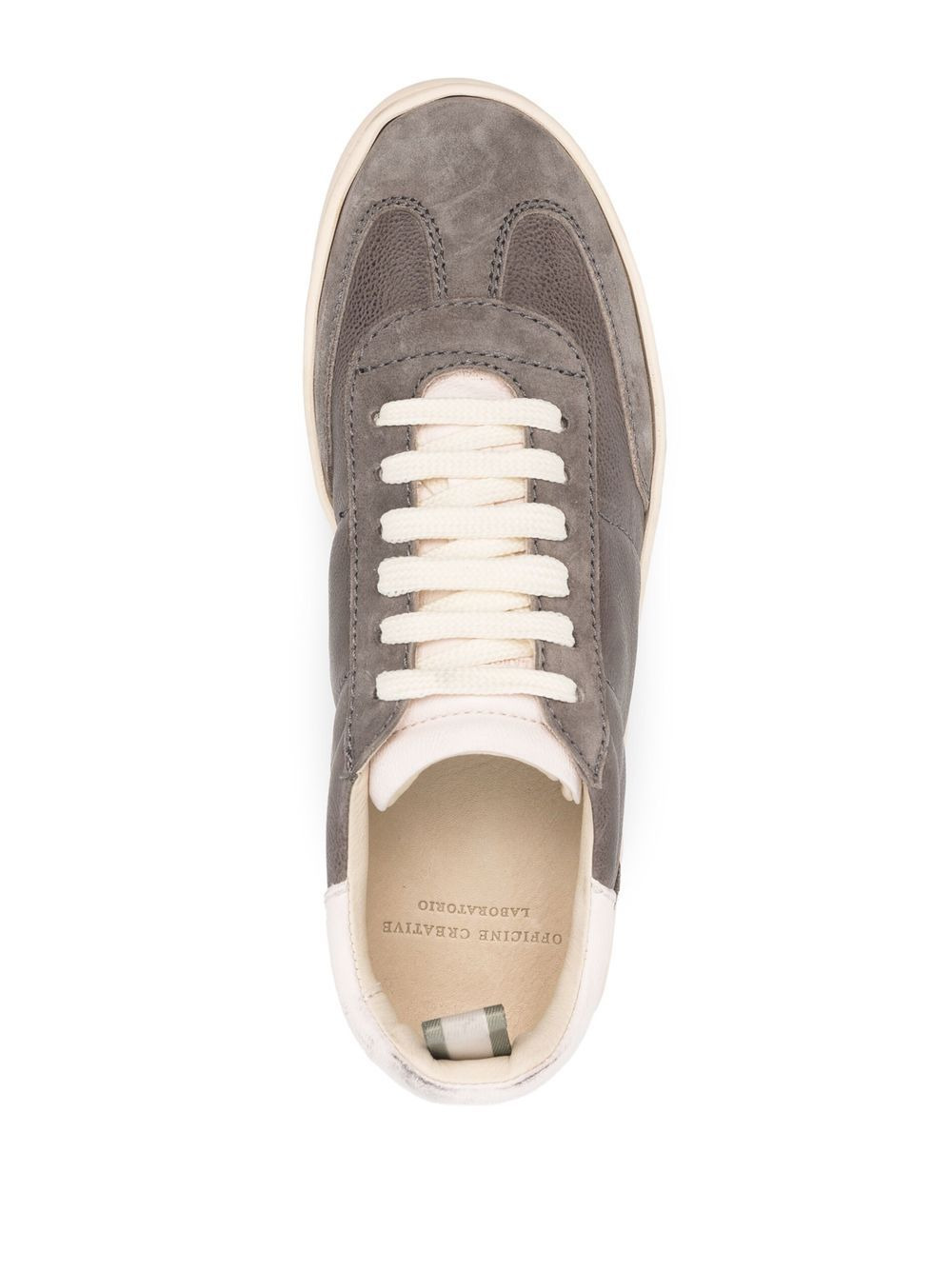 Combined suede-leather sneakers - 4