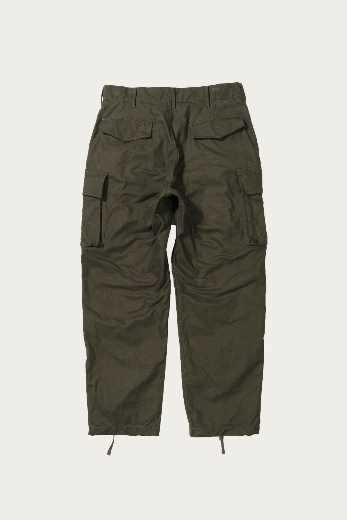 FA Pant - Olive Cotton Brushed Herringbone - 1