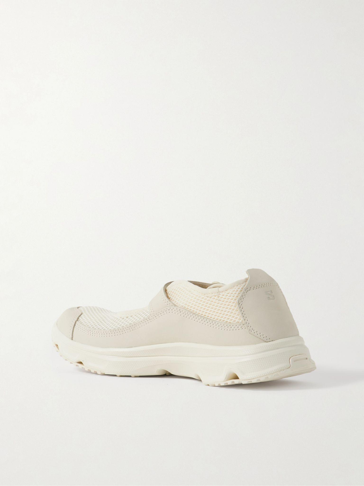 Marie-Jeanne Nubuck-Trimmed Mesh Sneakers Neutral - 4