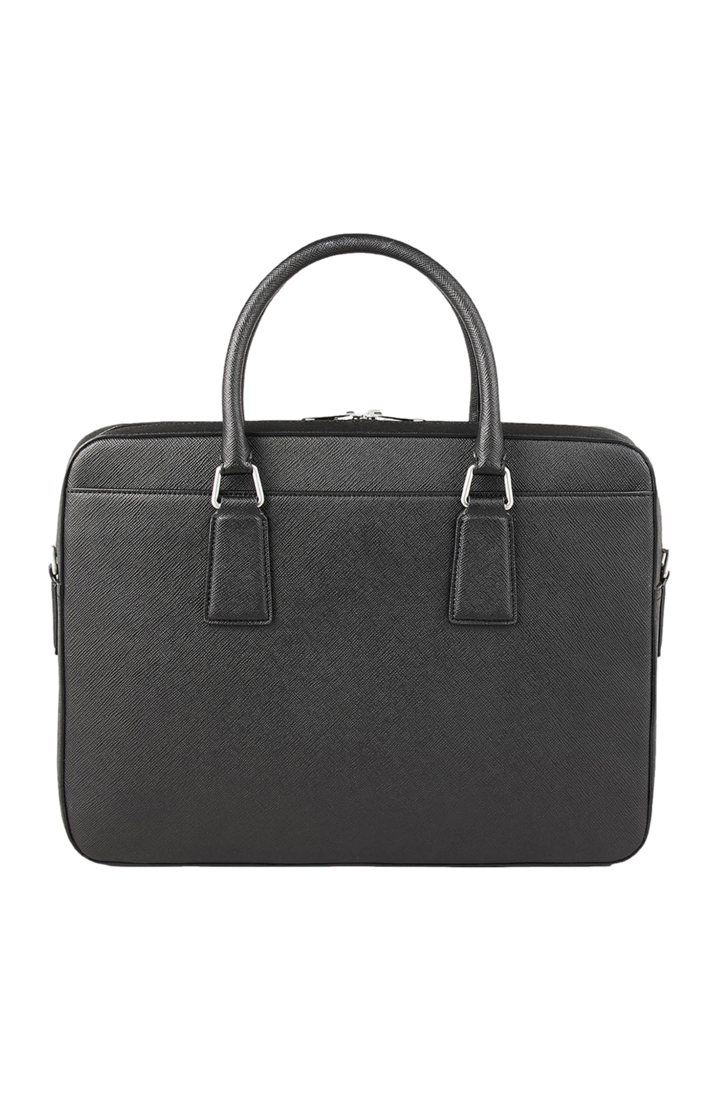 SANDRO Reconstituted leather briefcase in Black at Nordstrom - 2