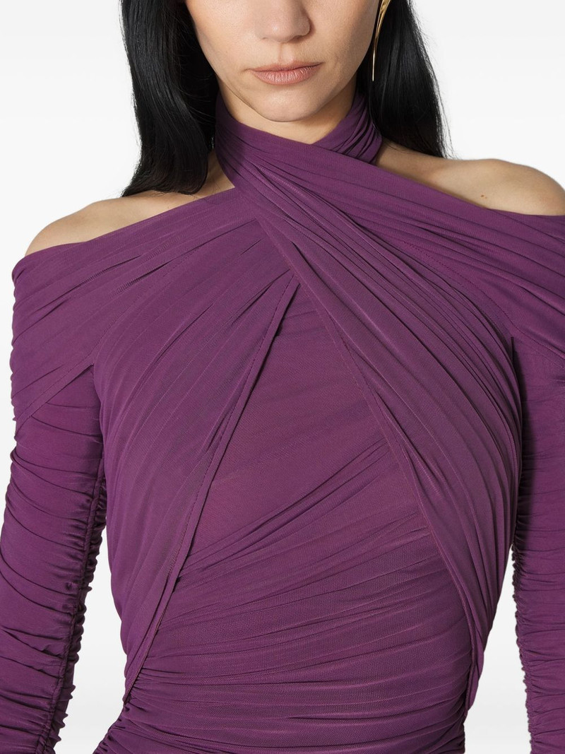 draped midi dress 4
