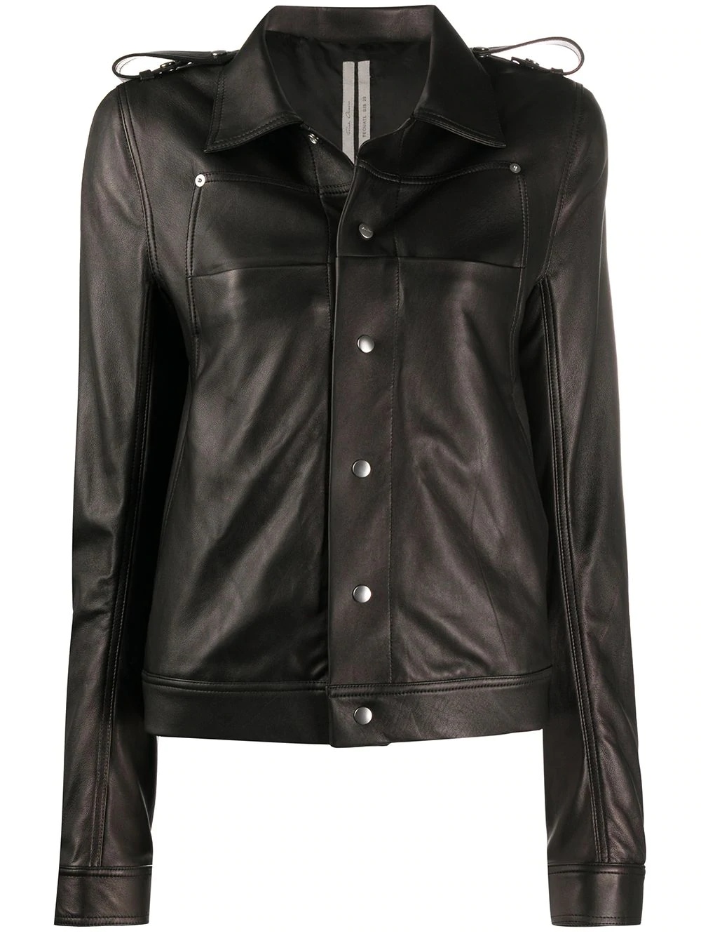 zipped fitted jacket - 1