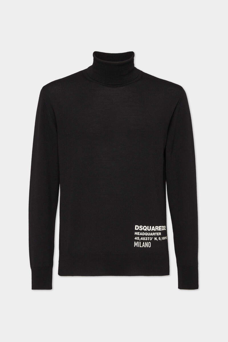 DSQUARED2 HEADQUARTER KNIT TURTLENECK - 1