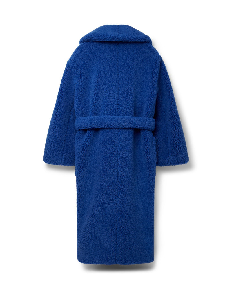 CASABLANCA Blue Faux Shearling Coat outlook