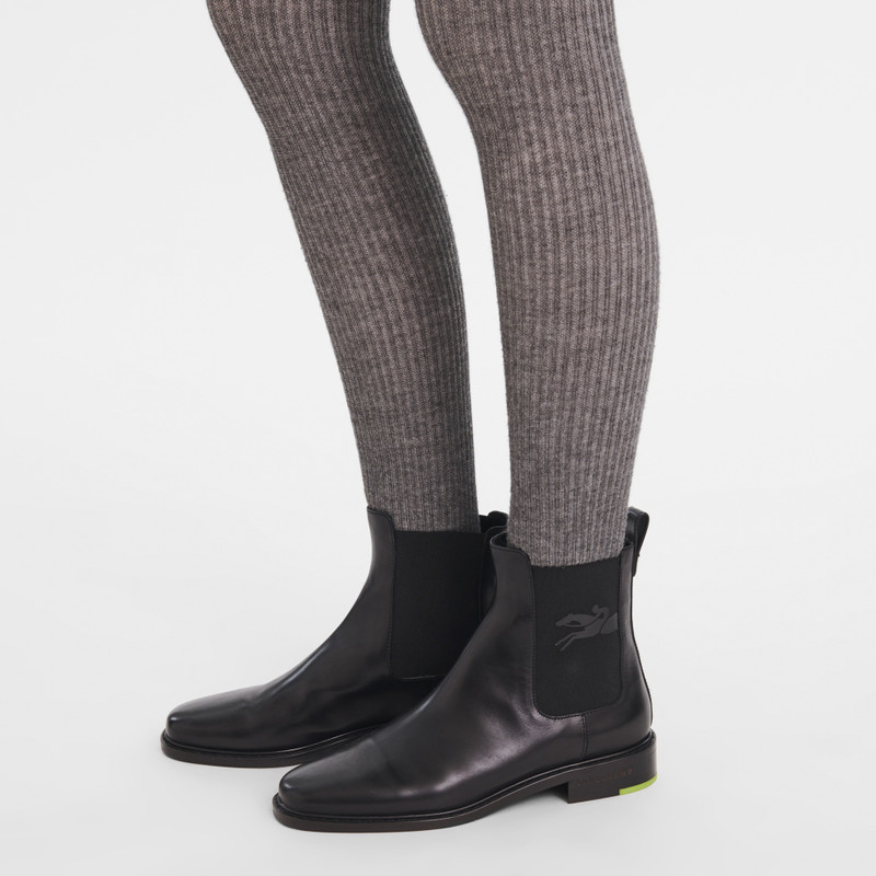 Longchamp Au Sultan Low Boots Black - Leather outlook