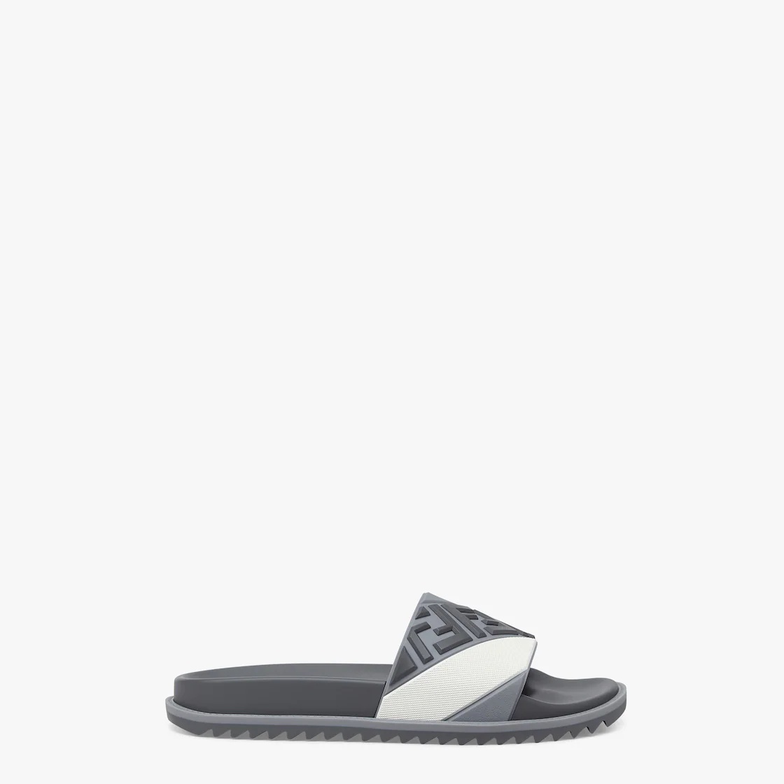 Gray rubber slides - 1