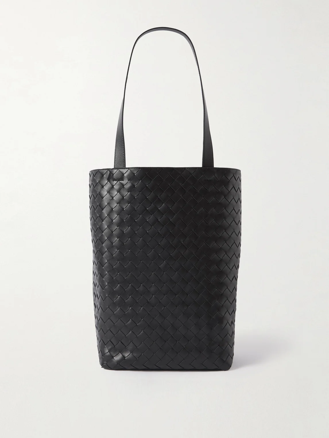 Small N/S Intrecciato Leather Tote Bag - 1