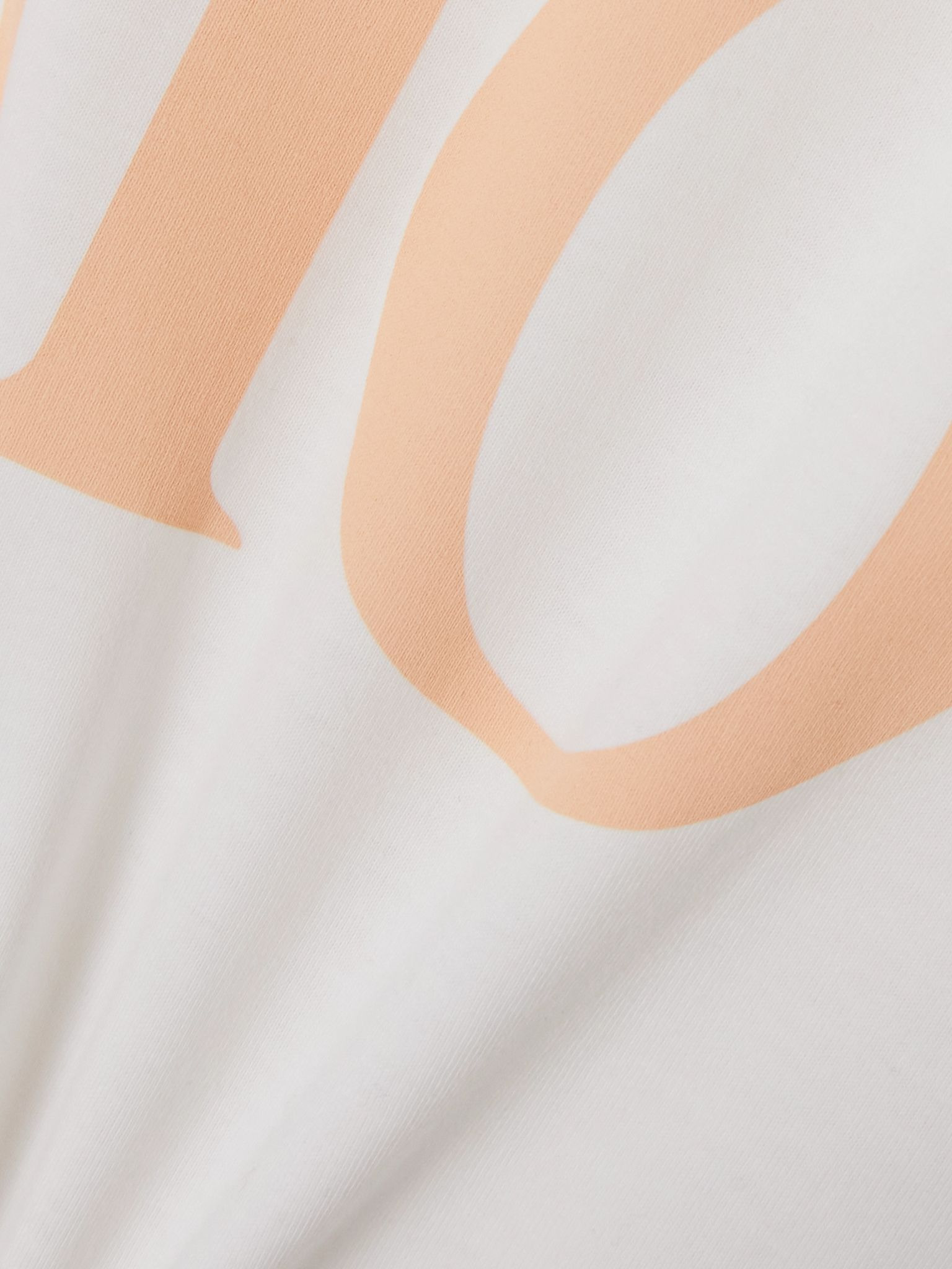 Cropped printed cotton-jersey T-shirt White - 4