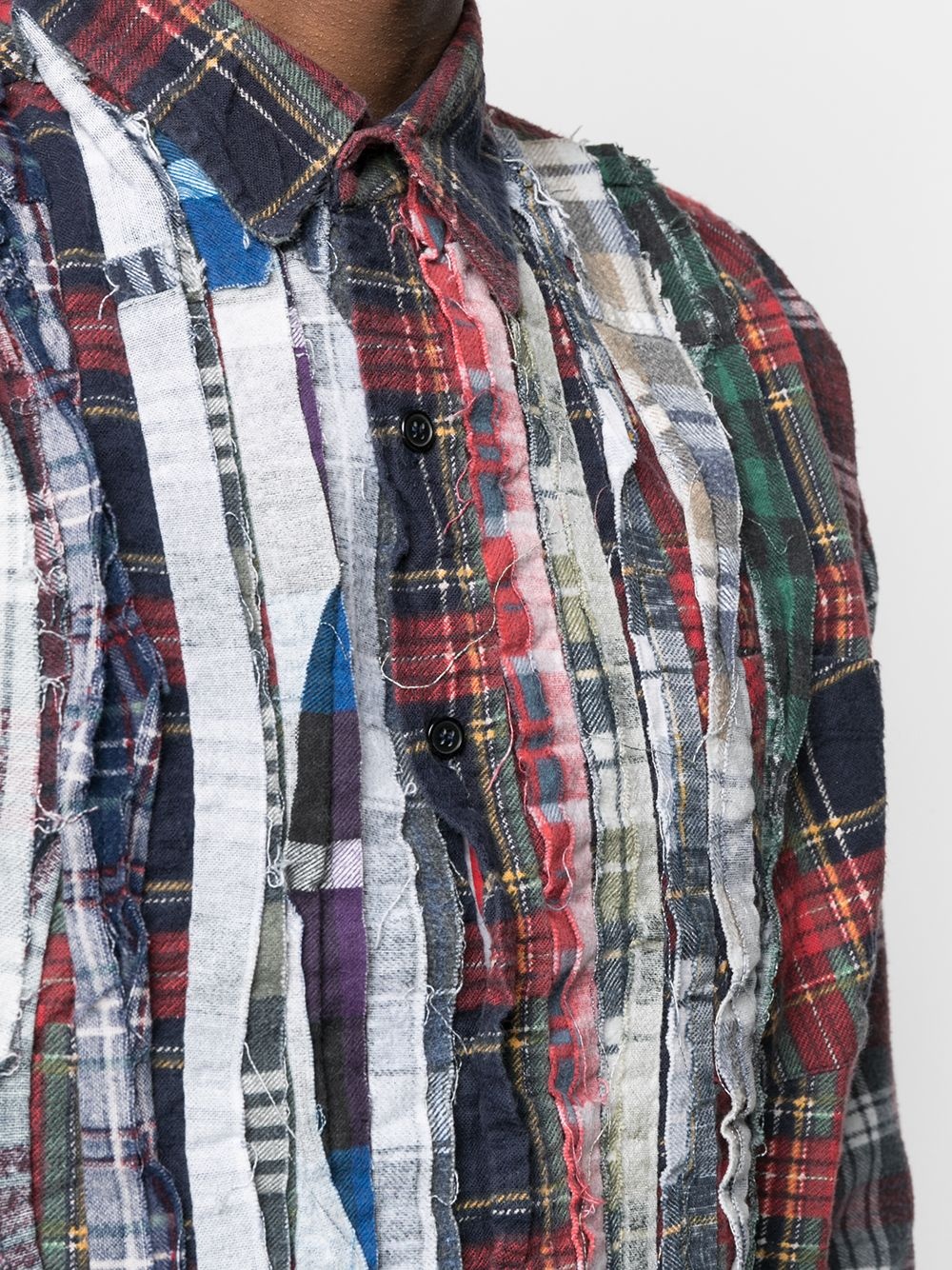 mixed-plaid shirt - 5
