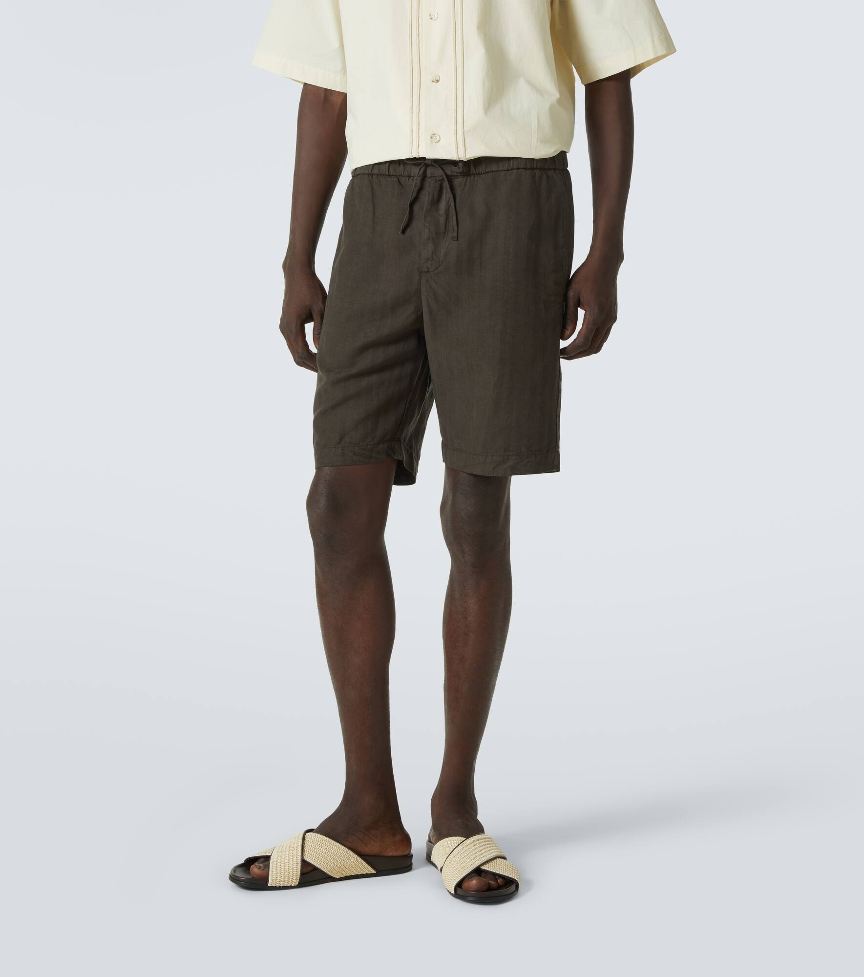 Felipe linen-blend shorts - 3