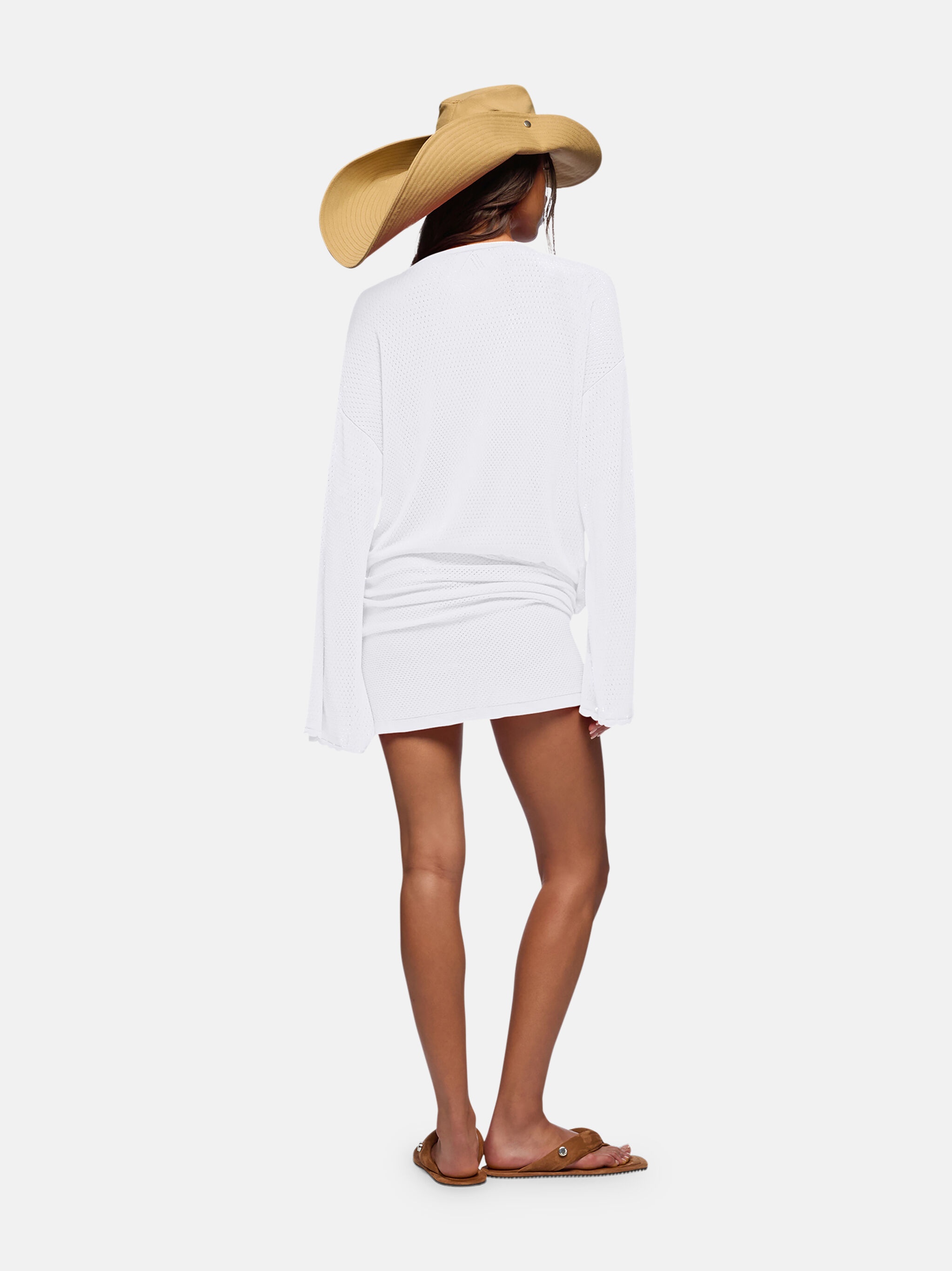WHITE MINI DRESS - 3