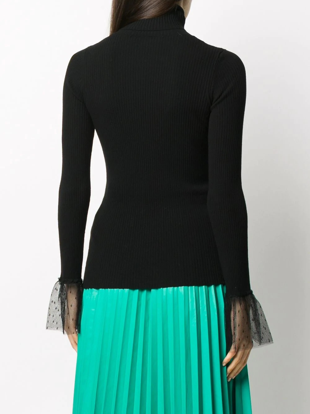 point d'esprit trim rollneck jumper - 4