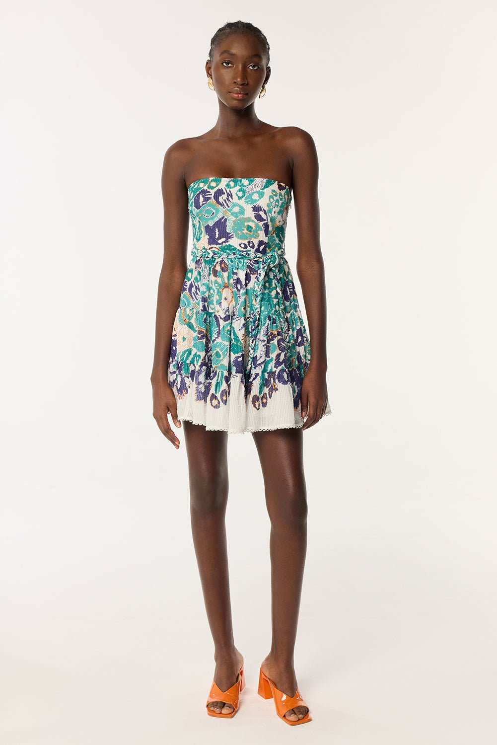 Bandeau Dress Christine - Blue Pencilleo - 4