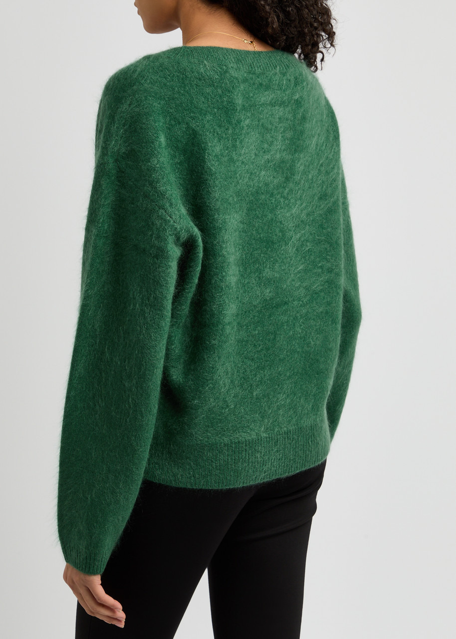 Dorothee Schumacher Fluffy Statements Brushed Wool-blend Cardigan - 3