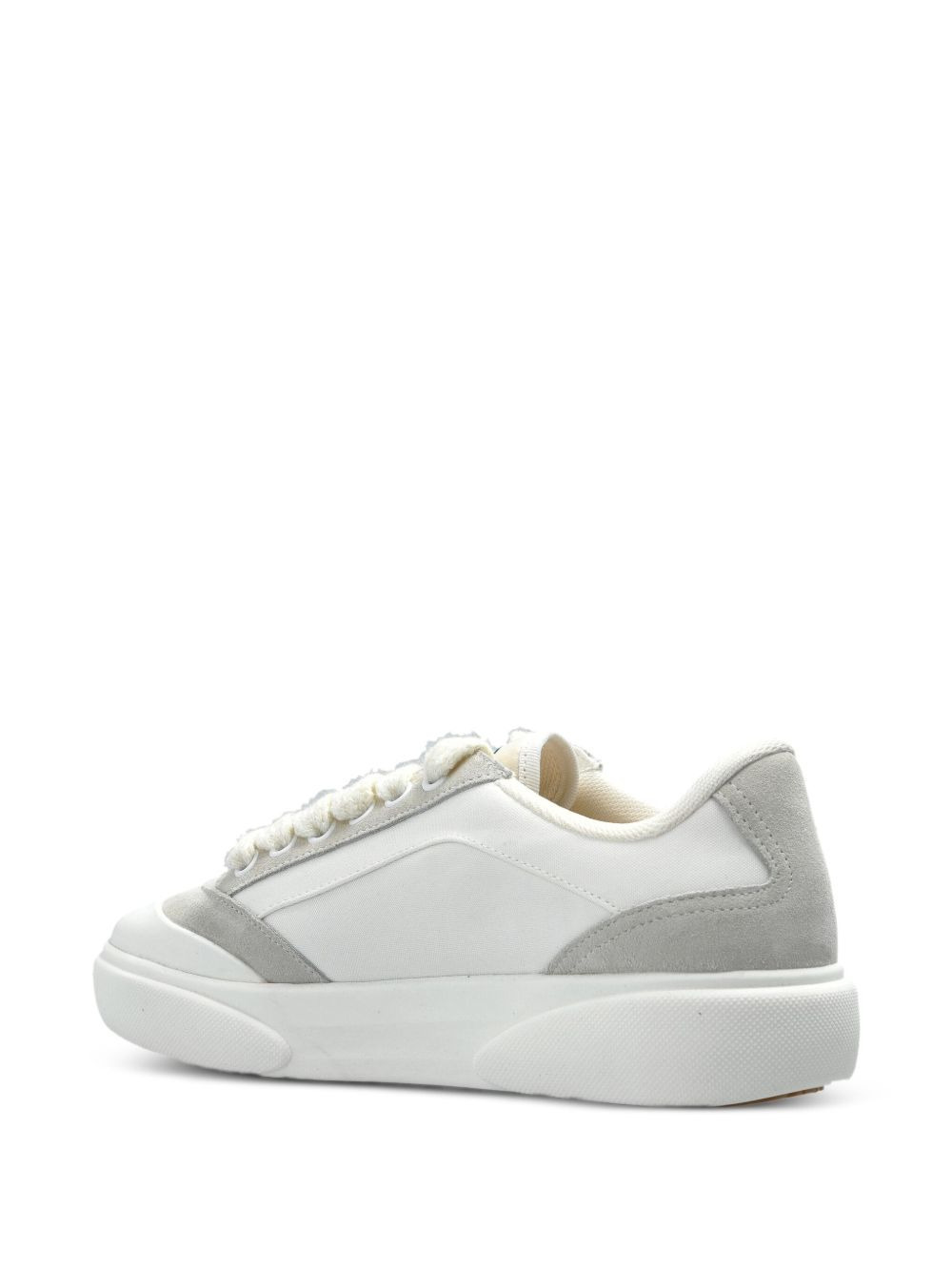 suede-panel lace-up sneakers - 3
