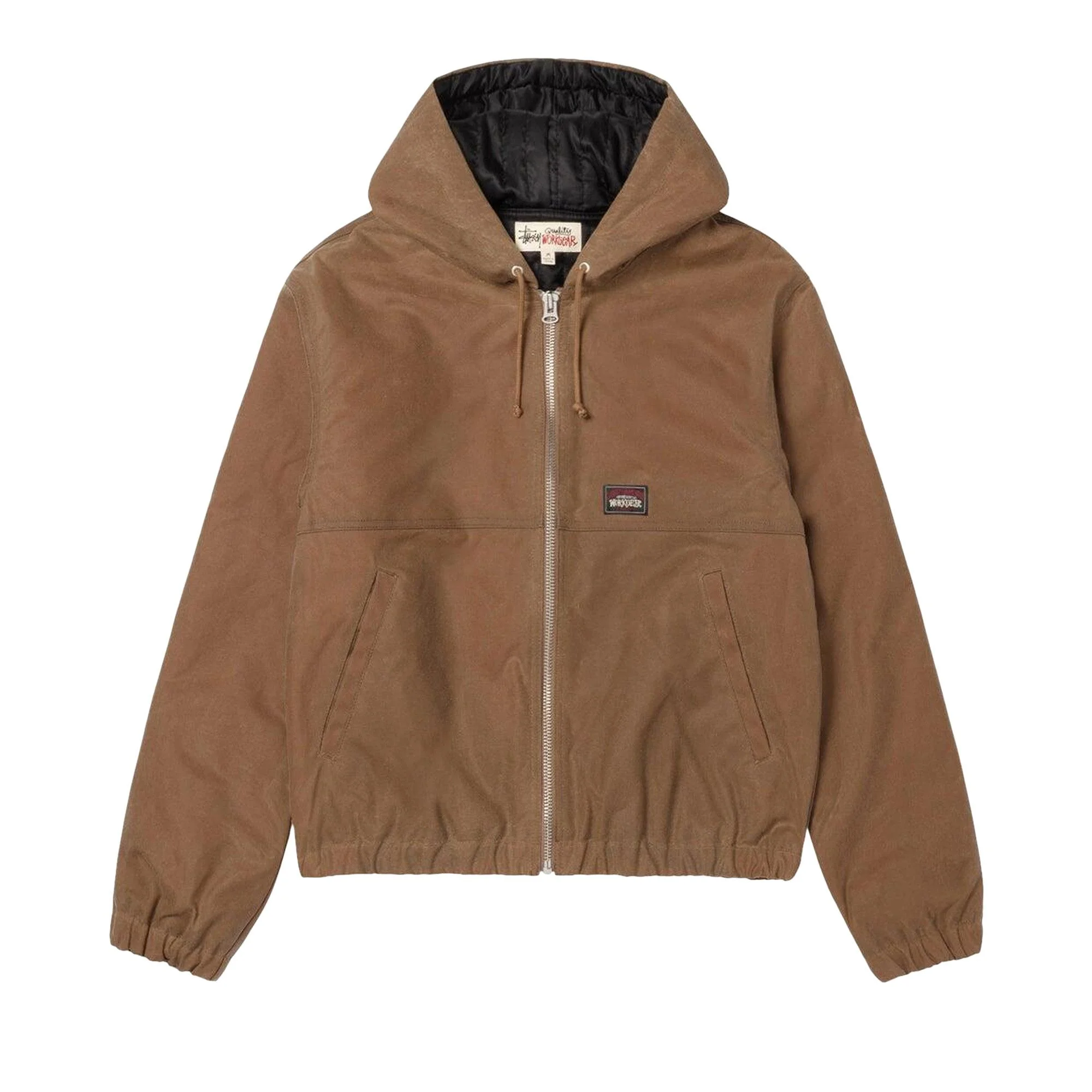 Stussy Waxed Cotton Work Jacket 'Khaki' - 1